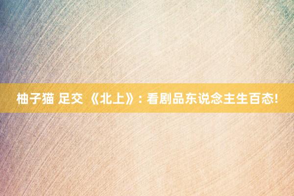 柚子猫 足交 《北上》: 看剧品东说念主生百态!